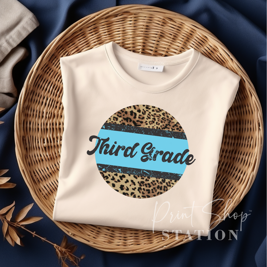 Third Grade Blue Leopard