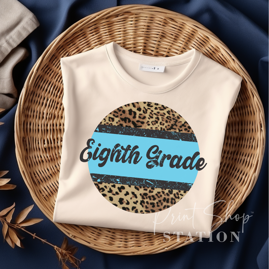 Eighth Grade Blue Leopard