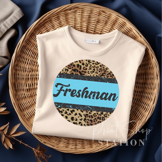 Freshman Blue Leopard